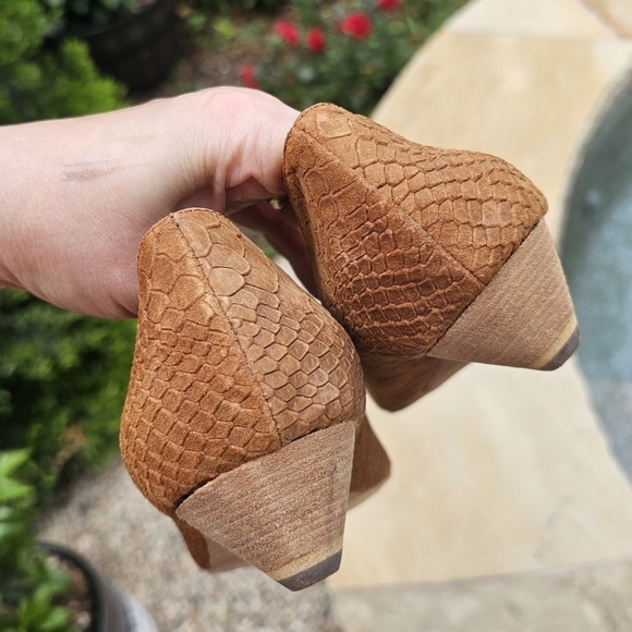 Matt Bernson ballet style low wedges leather 9.5M runs small 8,5..9 - Picture 4 of 14